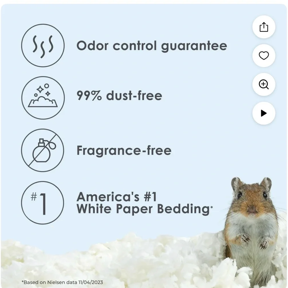 Kaytee Clean & Cozy Small Pet Bedding - White